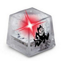Clear Liquid Activated Mini Ice Cube w/ Red LED Light